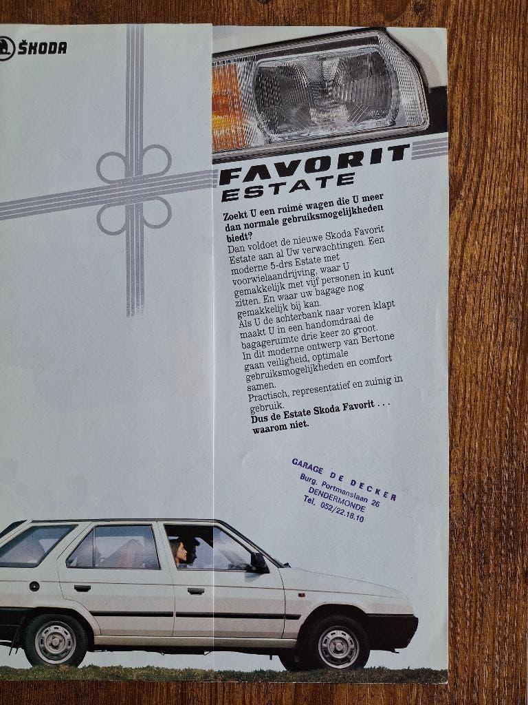 SKODA  FAVORIT ESTATE, Ophalen of Verzenden, Nieuw, Overige merken