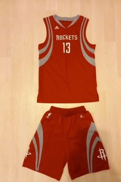 Ensemble vareuse maillot basket NBA Rockets 13. 14 ans, Sports & Fitness, Basket, Utilisé, Vêtements, Enlèvement ou Envoi