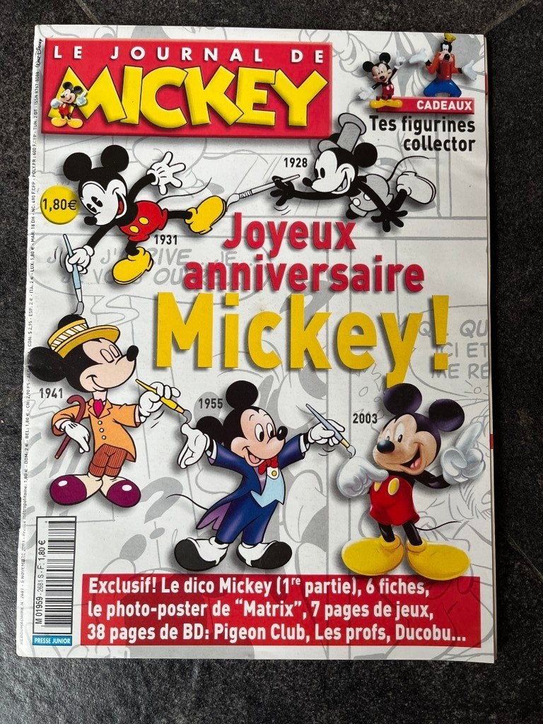 Le journal de Mickey - Walt Disney, Enlèvement ou Envoi