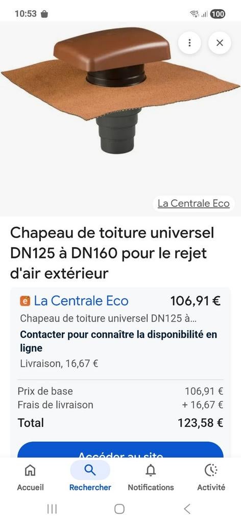 Extraction évacuation toiture, Tickets & Billets