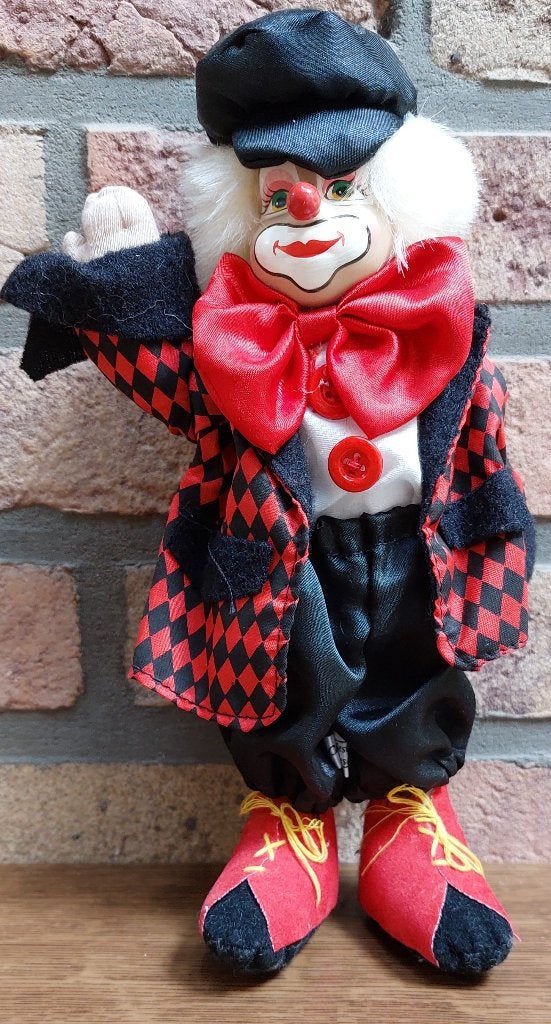 Clown - Keramieken hoofd - Gilde handwerk, Ophalen, Zo goed als nieuw, Pop