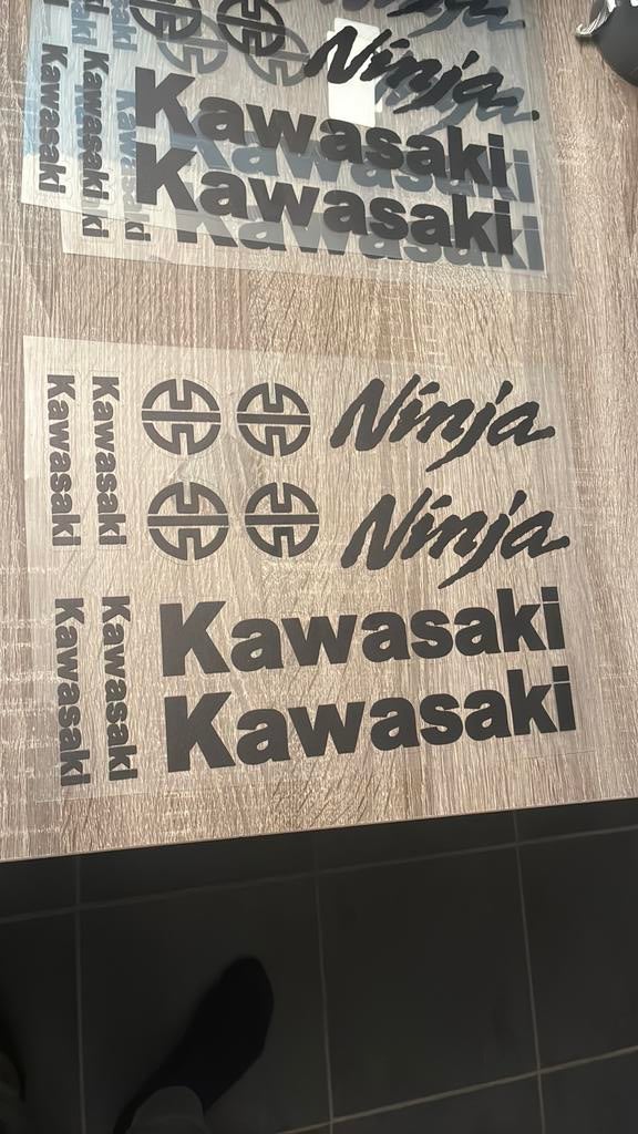Kawasaki Stickers, Motoren, Ophalen of Verzenden