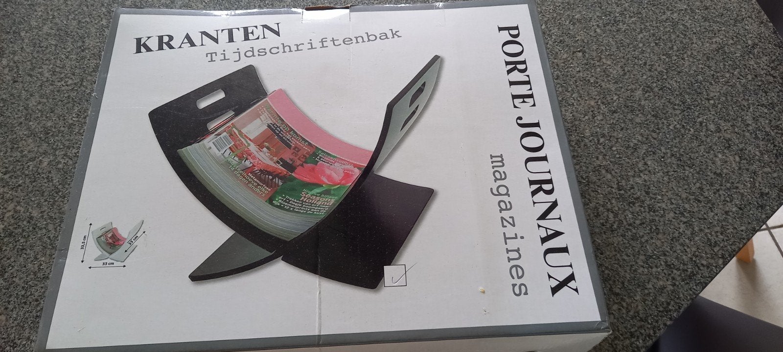 moderne tijdschriftenhouder, Huis en Inrichting, Woonaccessoires | Krantenbakken en Lectuurbakken, Lectuurbak, Nieuw, Ophalen of Verzenden