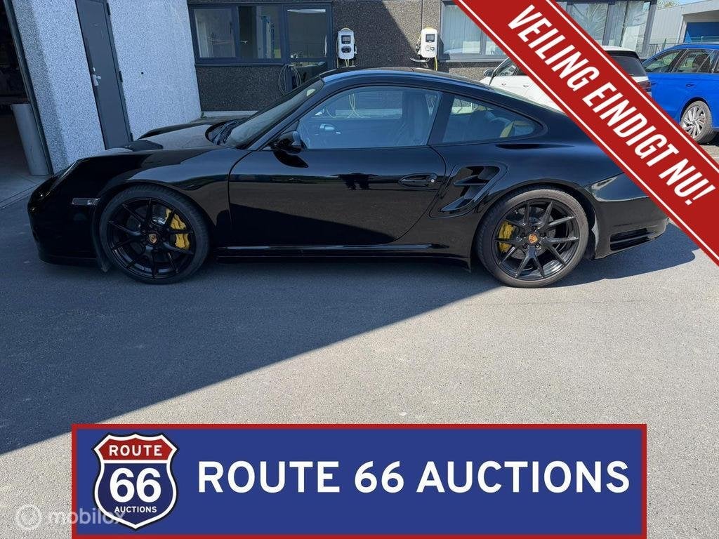 Porsche 911 Turbo | 2007 | Route 66 Auctions, Auto's, Porsche, Gebruikt, Zwart, Bedrijf, Handgeschakeld