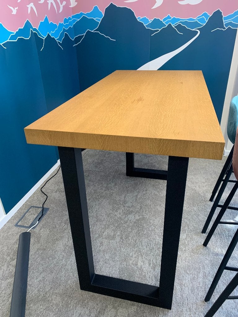 Bartafel: handwerk - eik, Huis en Inrichting, Barren, Gebruikt, Ophalen