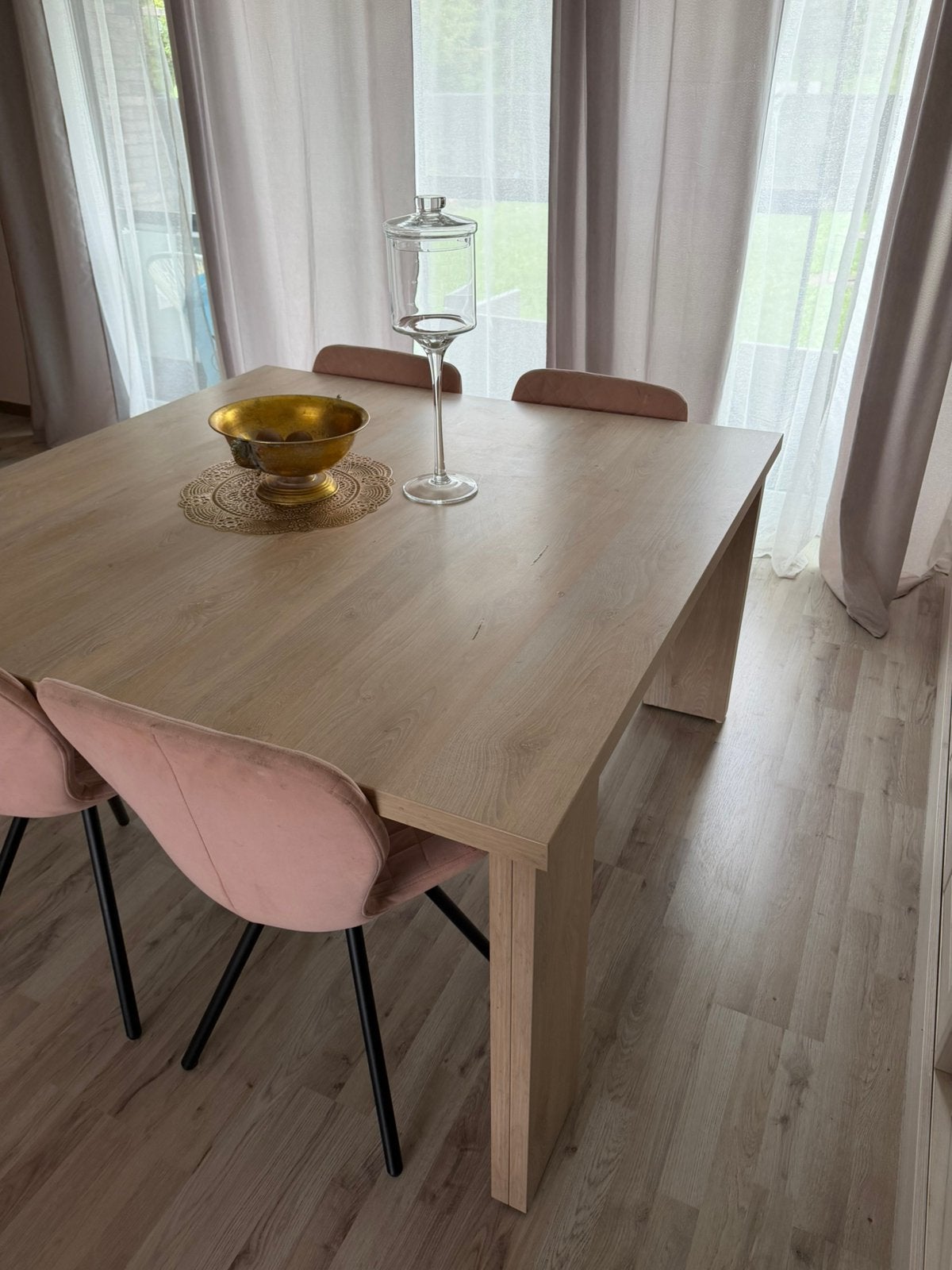 Tafel, Huis en Inrichting, Ophalen, Gebruikt, 150 tot 200 cm, Vierkant