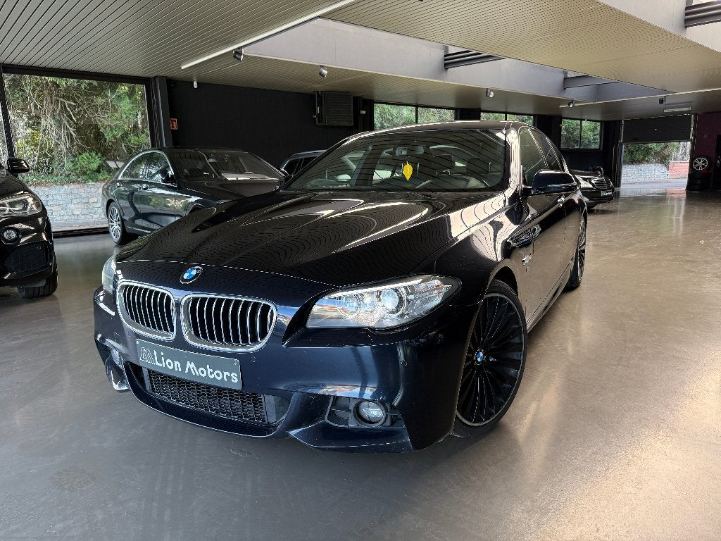 BMW 520 D BERLINE M-SPORT LEDER*NAVI*EURO 6* 20 INC VELGEN, Cuir, Entreprise, Noir, 2240 kg