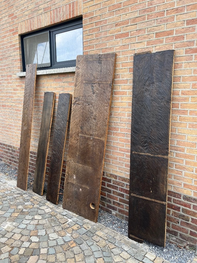 Massief eikenhouten planken, Gebruikt, 25 tot 50 mm, Eiken, 200 tot 250 cm
