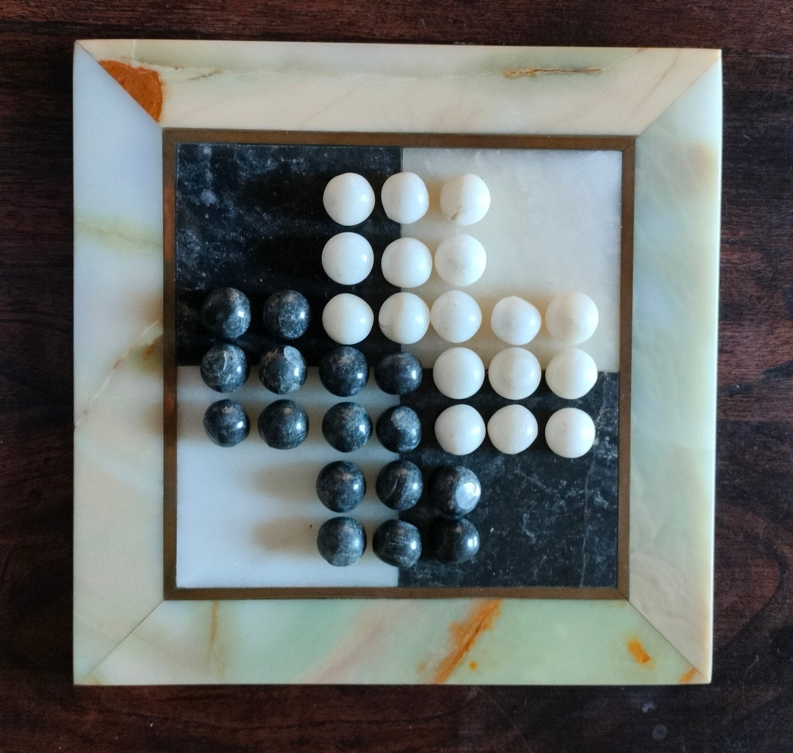 Solitaire spel in marmer, Hobby en Vrije tijd, Ophalen