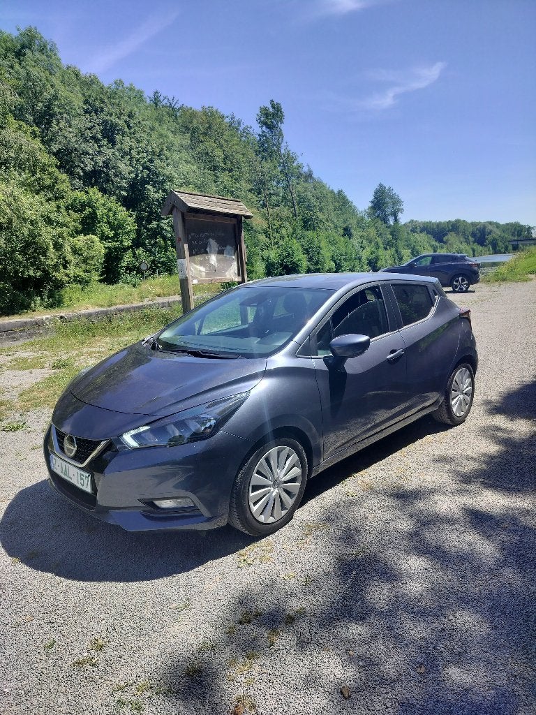 Nissan Micra Automatique 12.887 Km, Autos, Nissan, Argent ou Gris, Euro 6, Entreprise, 5 portes