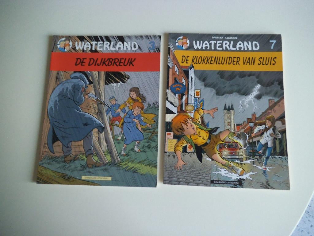 2 strips Waterland 3 - 7   Broeckx, Boeken, Meerdere stripboeken, Ophalen of Verzenden, Zo goed als nieuw, Jeff Broeckx