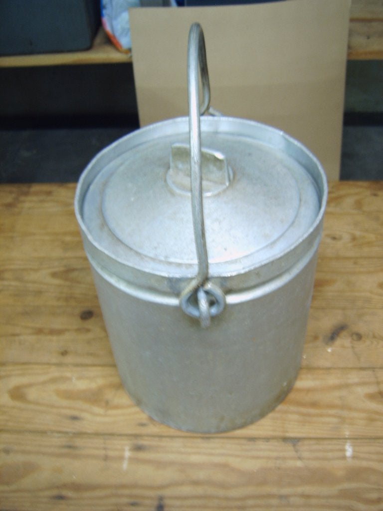 aluminium pot met deksel en hengsel (ideaal voor gluhwein), Ophalen of Verzenden, Gebruikt