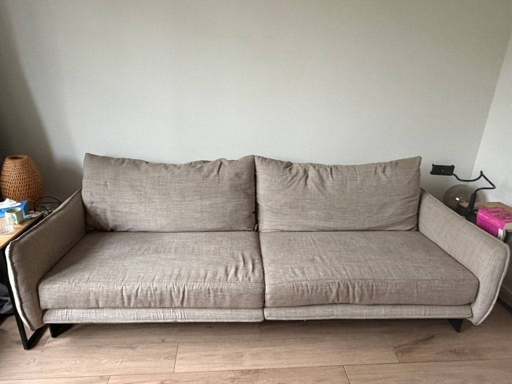 Zetel 250 cm op 105 cm, Huis en Inrichting, Ophalen, Gebruikt, 100 tot 125 cm, Driepersoons
