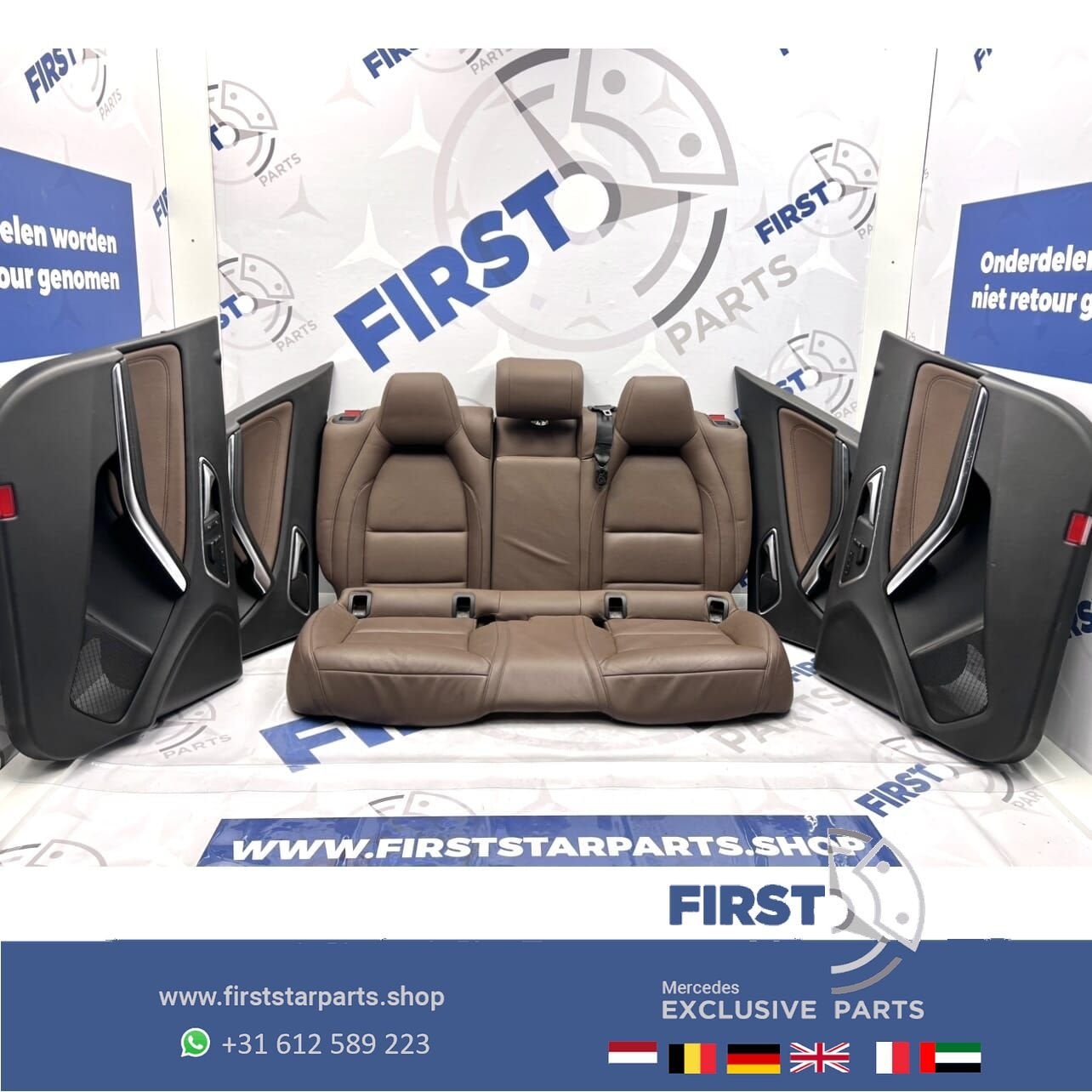 W176 W117 W156 AMG STOELEN ZETELS BRUIN AMG COMPLEET INTERIE, Utilisé, -, -, Enlèvement ou Envoi
