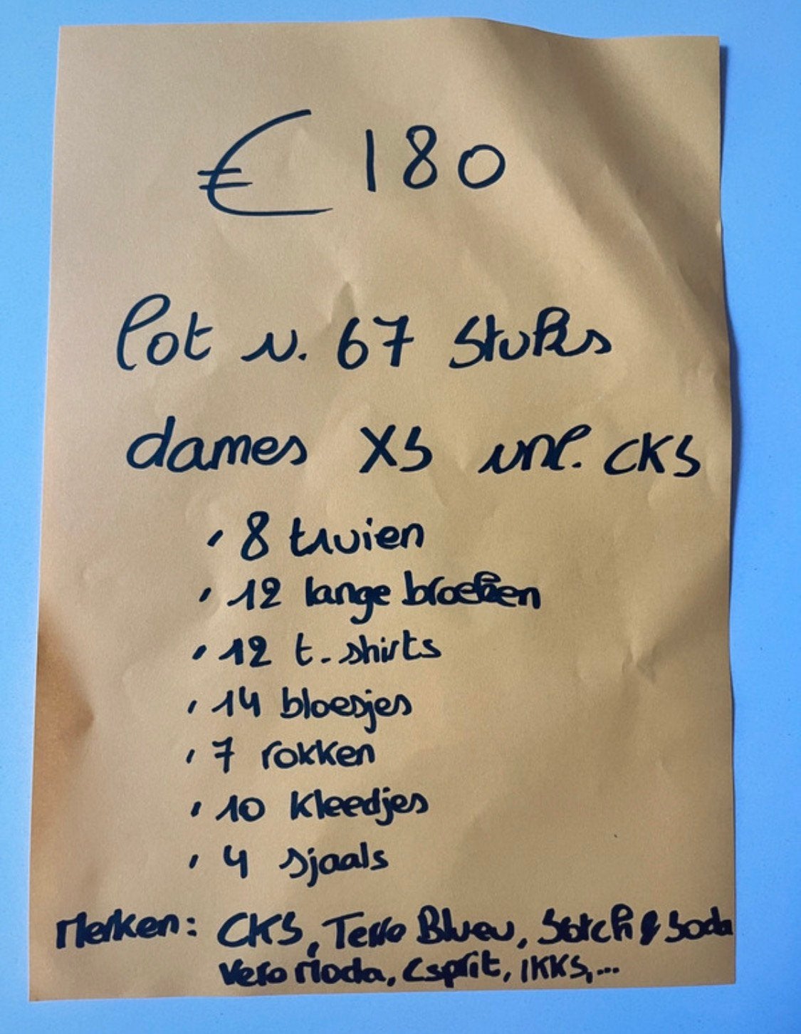 Lot van 67 stuks merkleding, dames XS, Enlèvement ou Envoi, Comme neuf