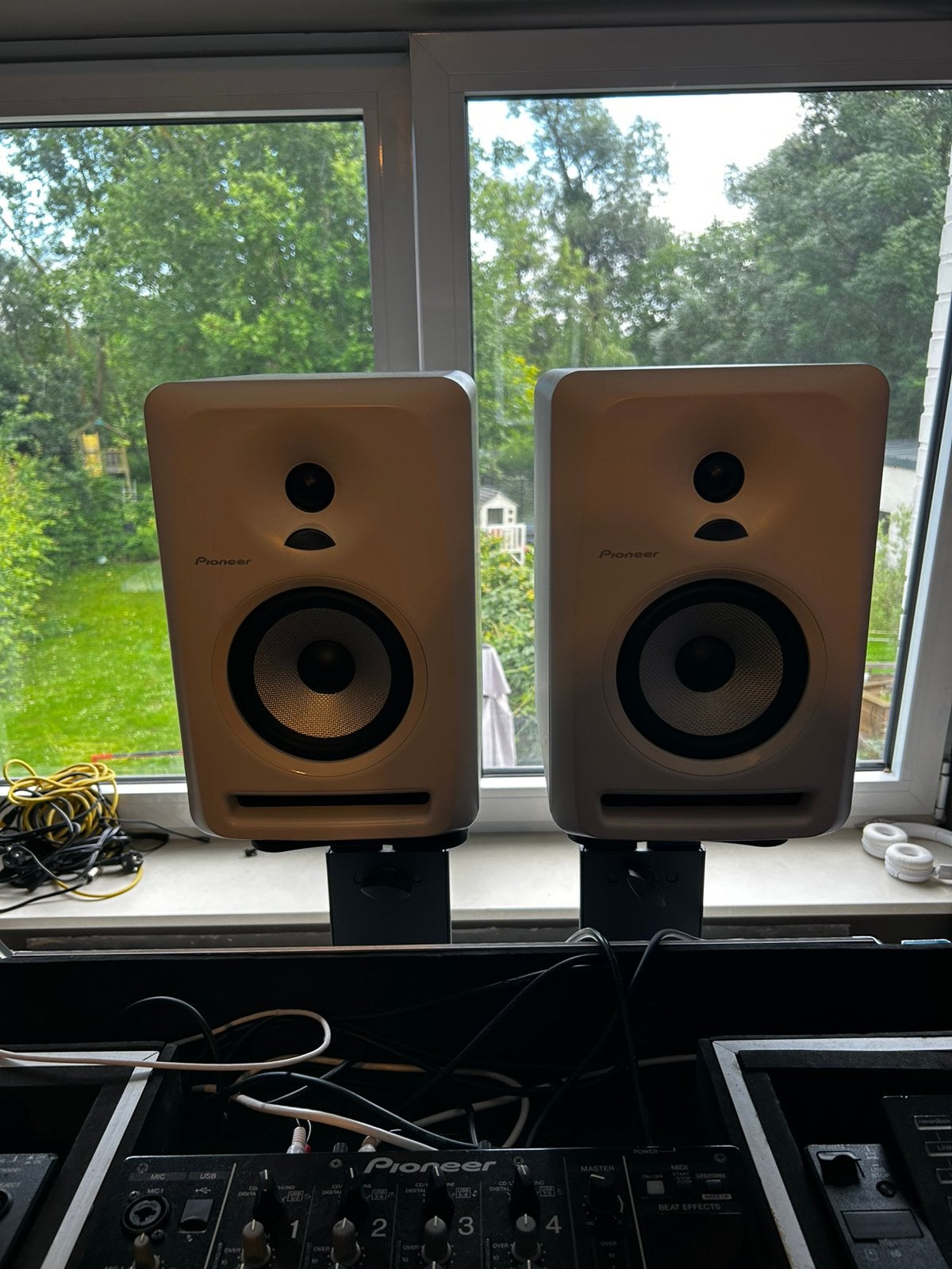 Pack DJ/ Pioneer S-DJ50X Blanc + Caisson Devine RX-10SA, TV, Hi-fi & Vidéo, Enceintes, Enlèvement, Comme neuf