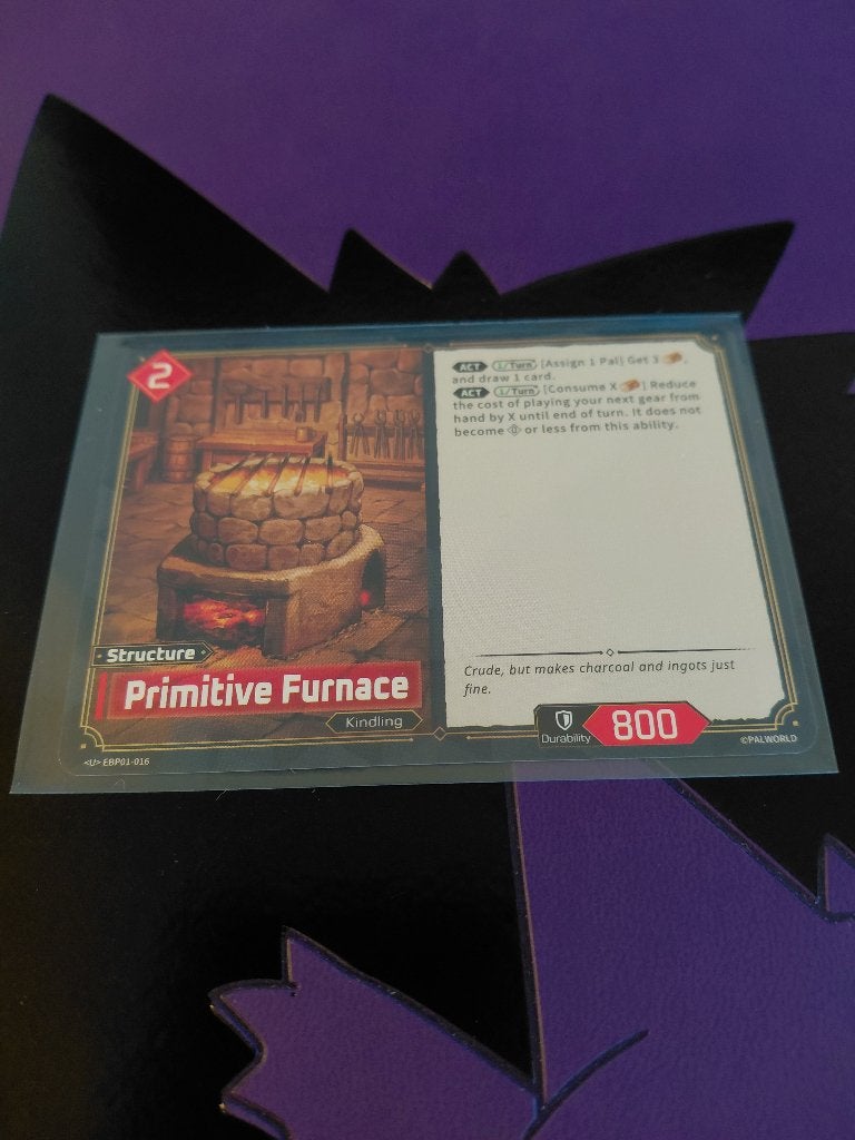 Palworld: Primitive Furnace - <U> EBP01-016 (PRISTINE), Enlèvement ou Envoi, Neuf, Carte(s) à jouer