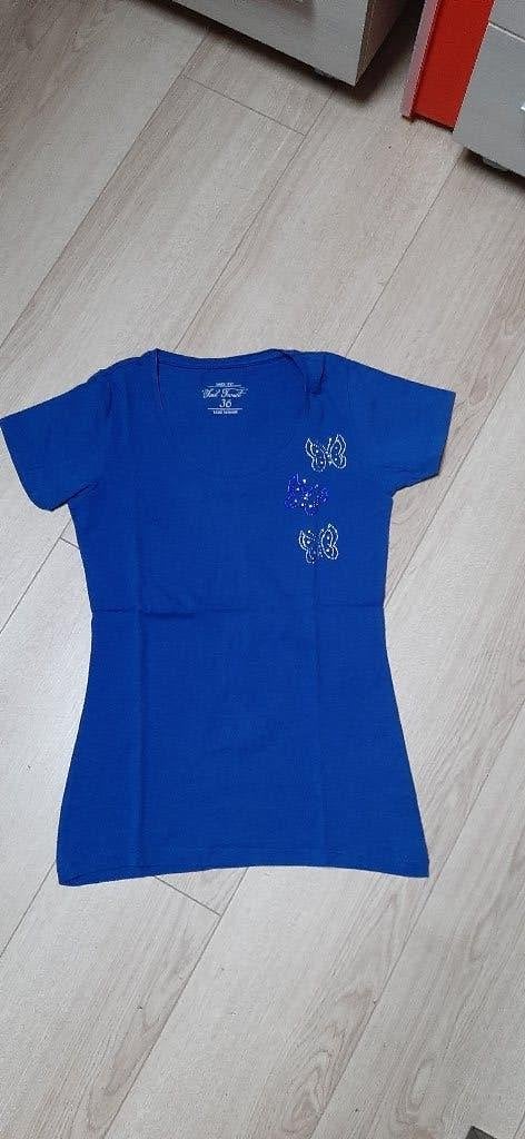 Blauw t-shirt maat S - 36 nieuw, Vêtements | Femmes, Neuf, Manches courtes, Taille 36 (S), Enlèvement