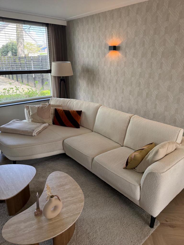 Moderne hoekbank - zo goed als nieuw (2 jaar oud) 290cm, Huis en Inrichting, Zetels | Complete zithoeken, Ophalen, Zo goed als nieuw