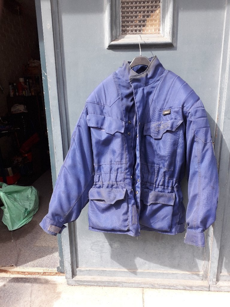 motorvest blauw, Ophalen, Tweedehands, Heren, Jas | textiel