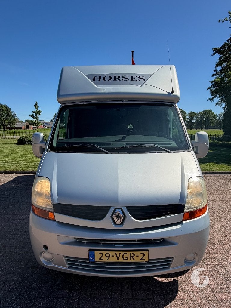 Oerdegelijke Renault MTM paardencamionette! 120.000km!, Ophalen, Zo goed als nieuw, Aluminium, 2-paards trailer