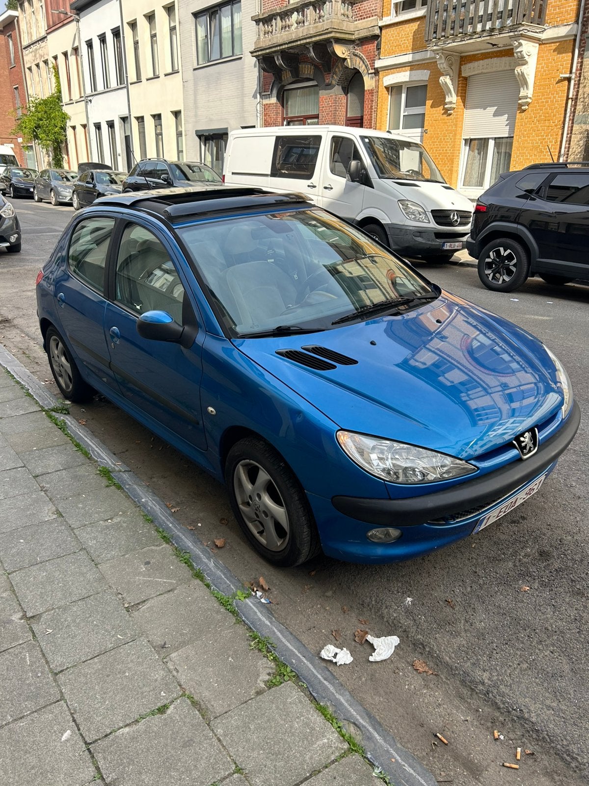 Peugeot 206 1.4 full option 2006 Pano Airco, Autos, Achat, Beige, 5 portes, 5 places