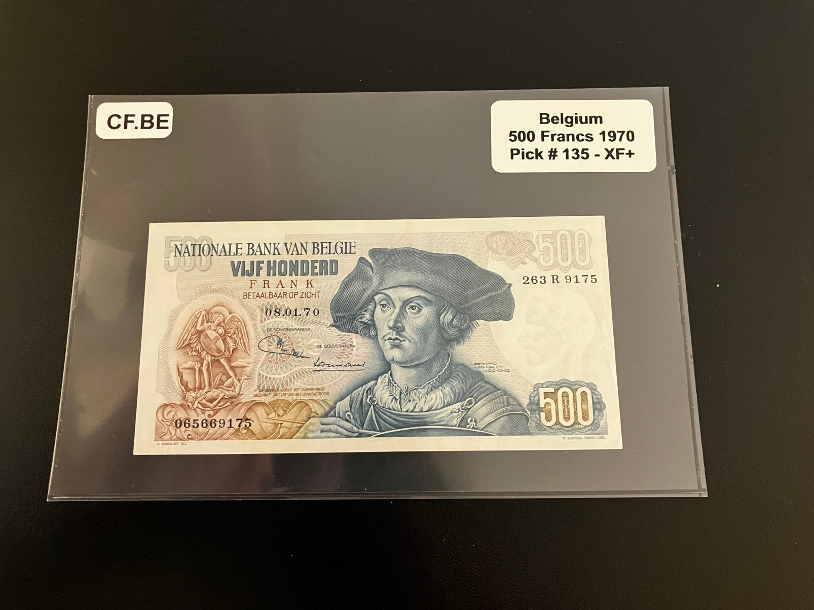 500 francs Bernard van Orley - 1970 in topstaat !!!, Postzegels en Munten, Bankbiljetten | België, Ophalen of Verzenden