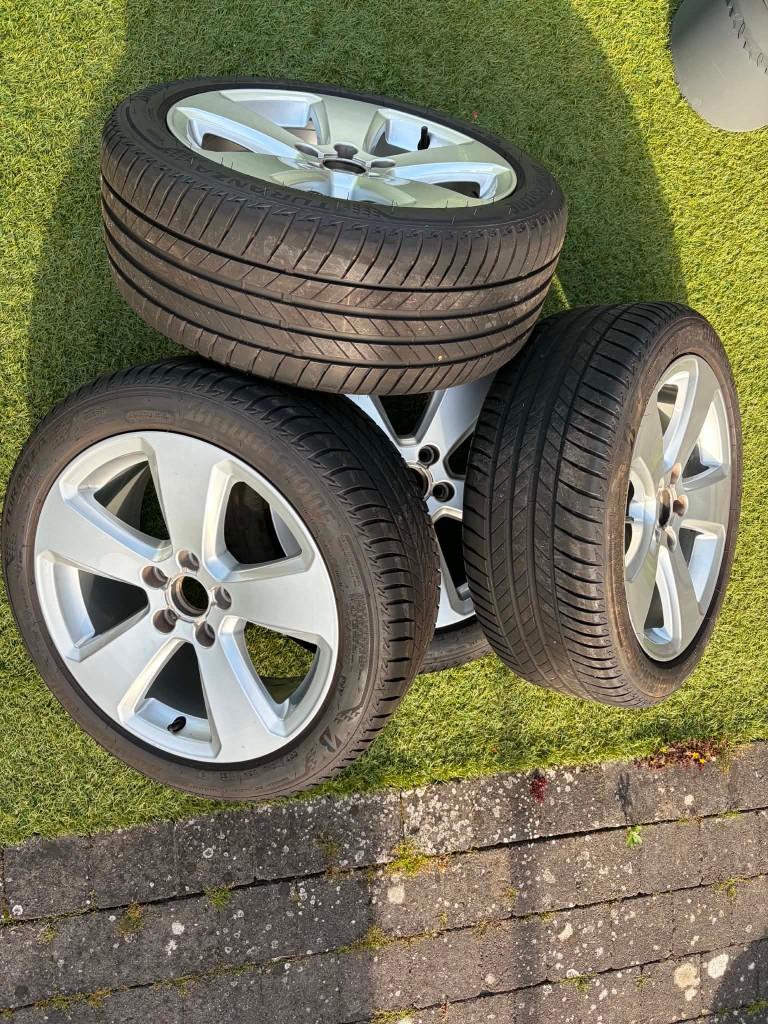 A3 Originele wielen 17”, Auto-onderdelen, Banden en Velgen, Banden en Velgen, Zomerbanden, 17 inch, 225 mm, Personenwagen, Gebruikt