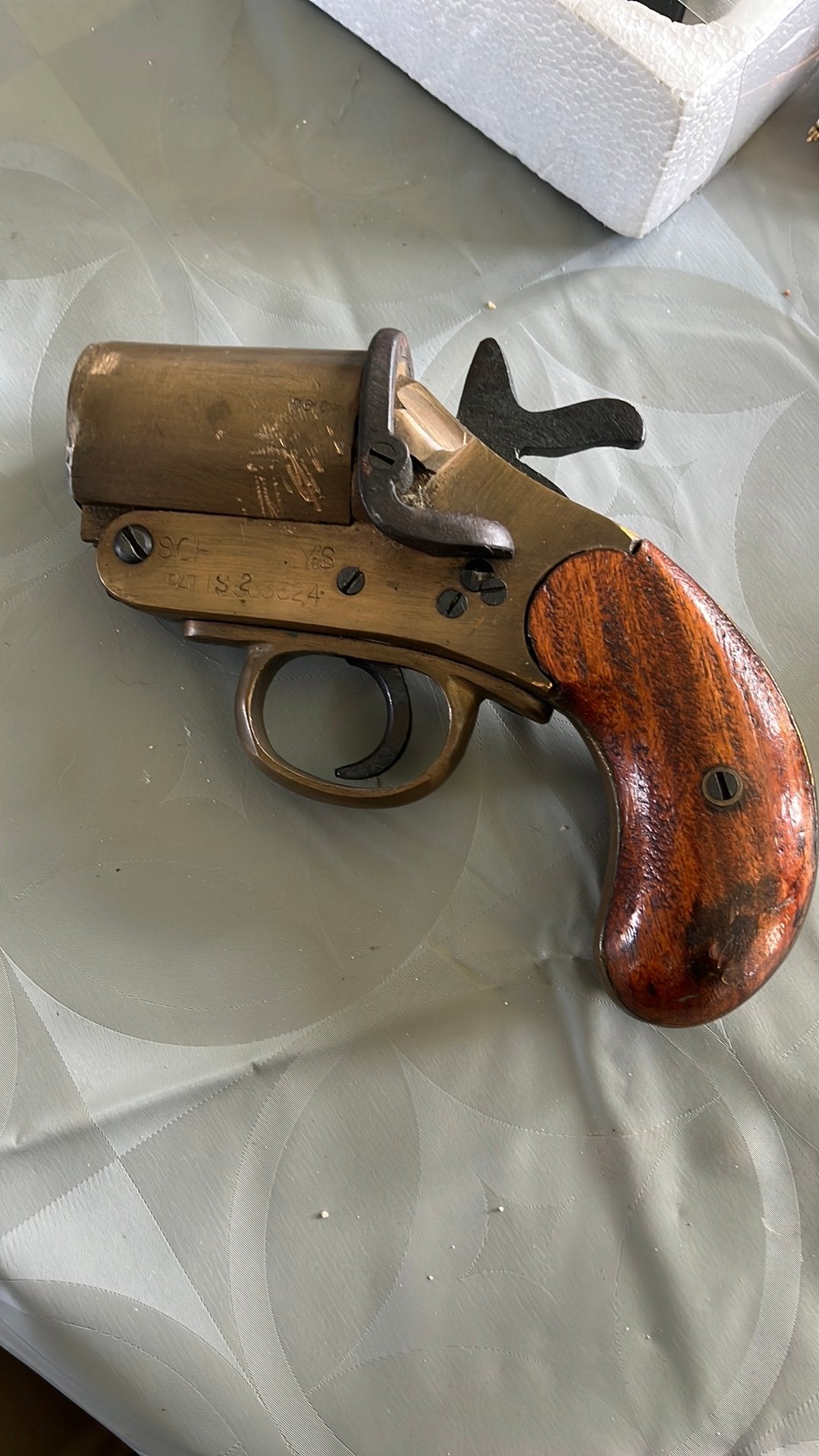 • Origineel Webley & Scott No. 1 Mk III Seinpistool, Ophalen of Verzenden