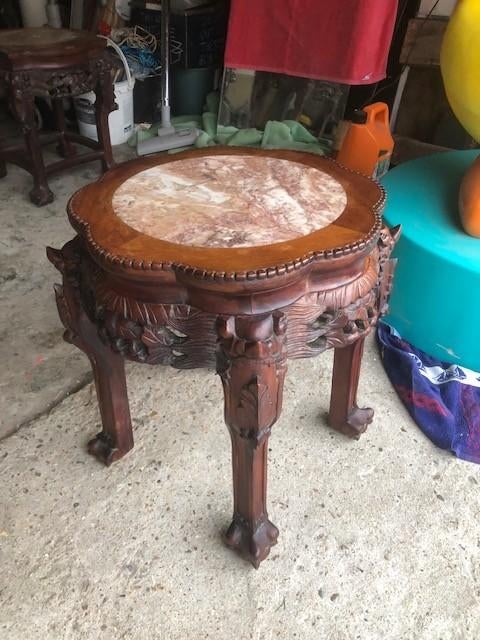 chinese sokkel of bijzettafeltje, Ophalen