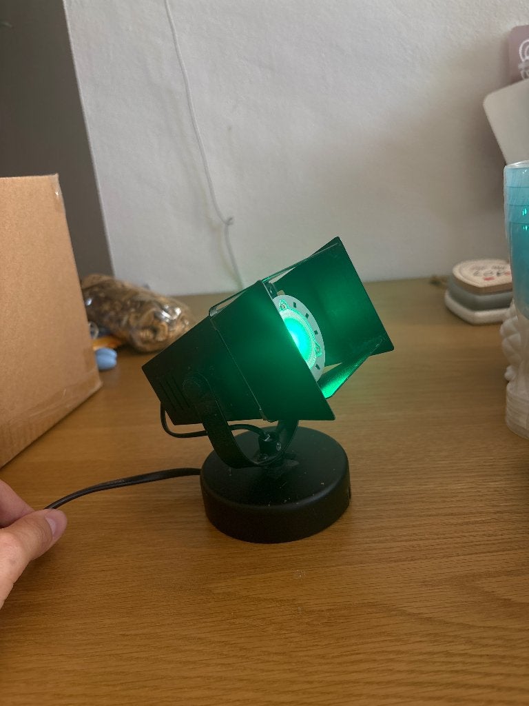 Groene metalen spotlamp / feestverlichting, Muziek en Instrumenten, Ophalen of Verzenden, Gebruikt, Licht, Kleur