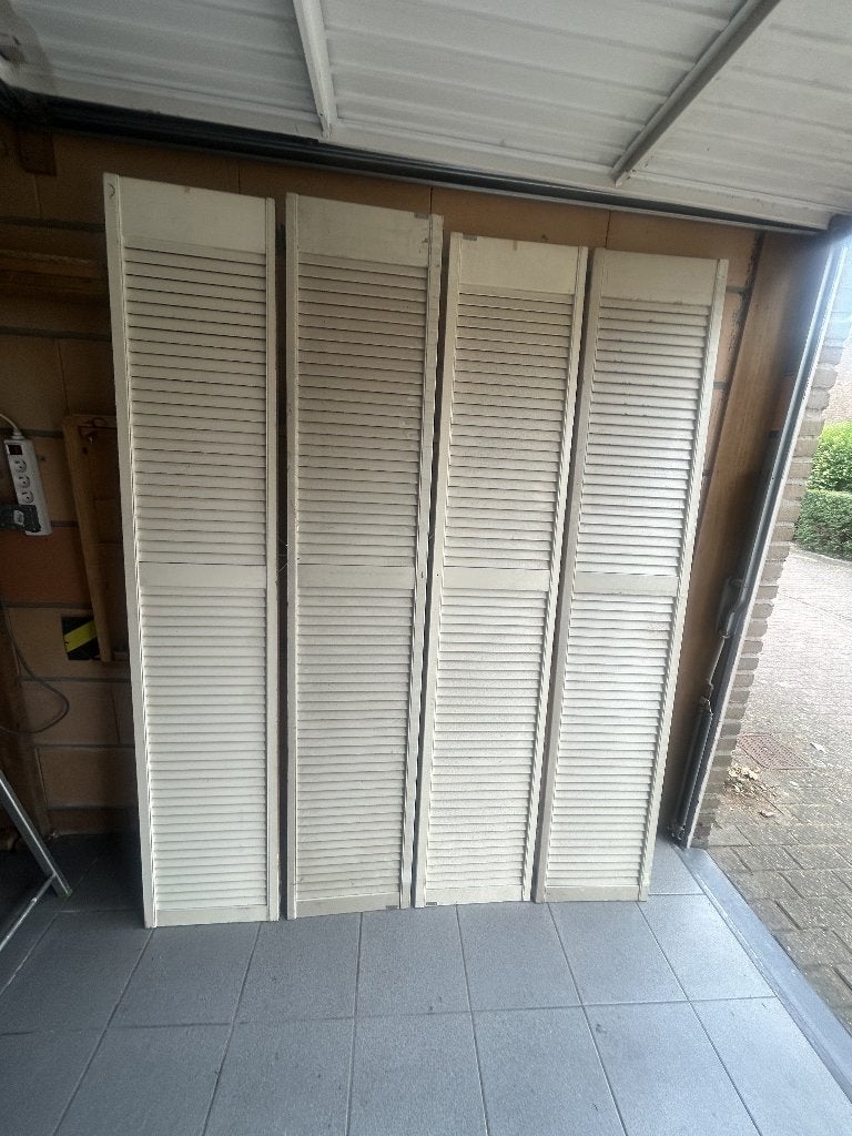 lamellen (louvre) deuren diverse afmetingen, Ophalen, Gebruikt, Minder dan 80 cm, Overige typen