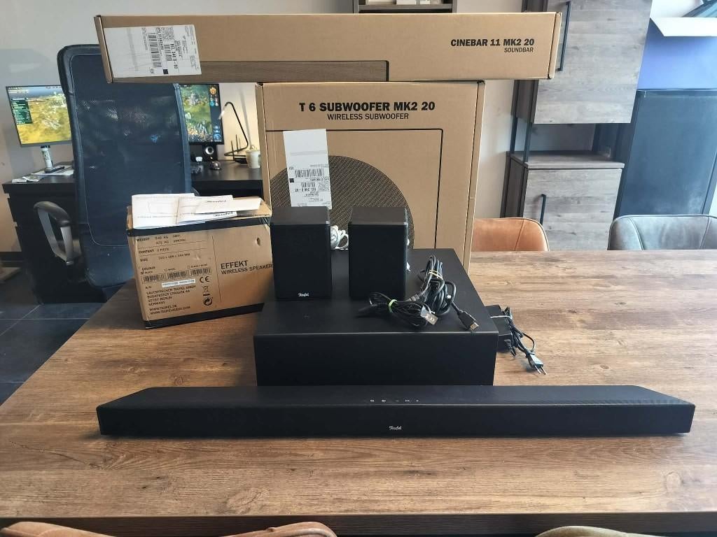 Teufel CINEBAR 11 Surround "4.1-Set”, Ophalen, Zo goed als nieuw