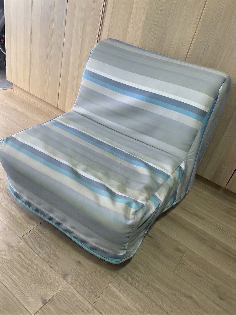 Zetelbed latoflex 80 x 200cm (1pers), Ophalen, Eenpersoons, Blauw, Zo goed als nieuw