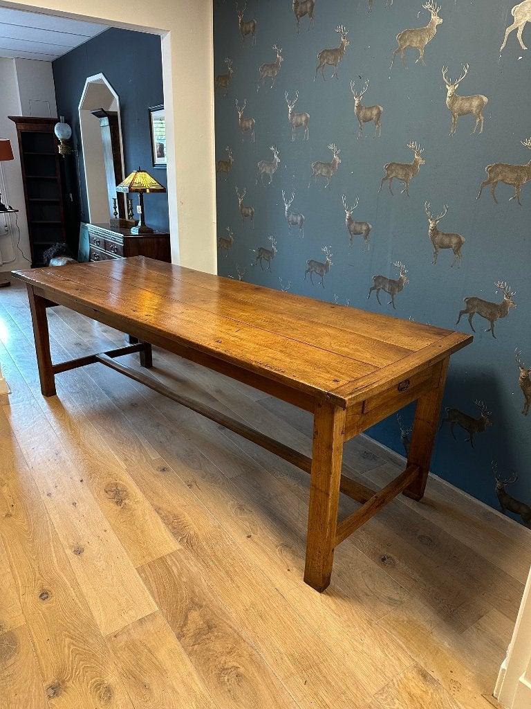 Antieke Franse kersenhouten eetkamertafel, Ophalen of Verzenden