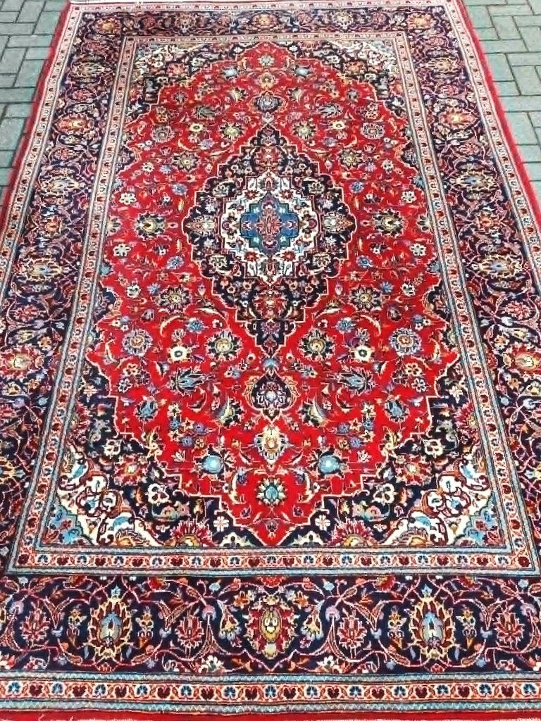 Perzische handgeknoopt tapijt Uit IRAN (Kashan) 320 x 200 cm, Maison & Meubles, 200 cm ou plus, Klassiek, 150 à 200 cm, Comme neuf