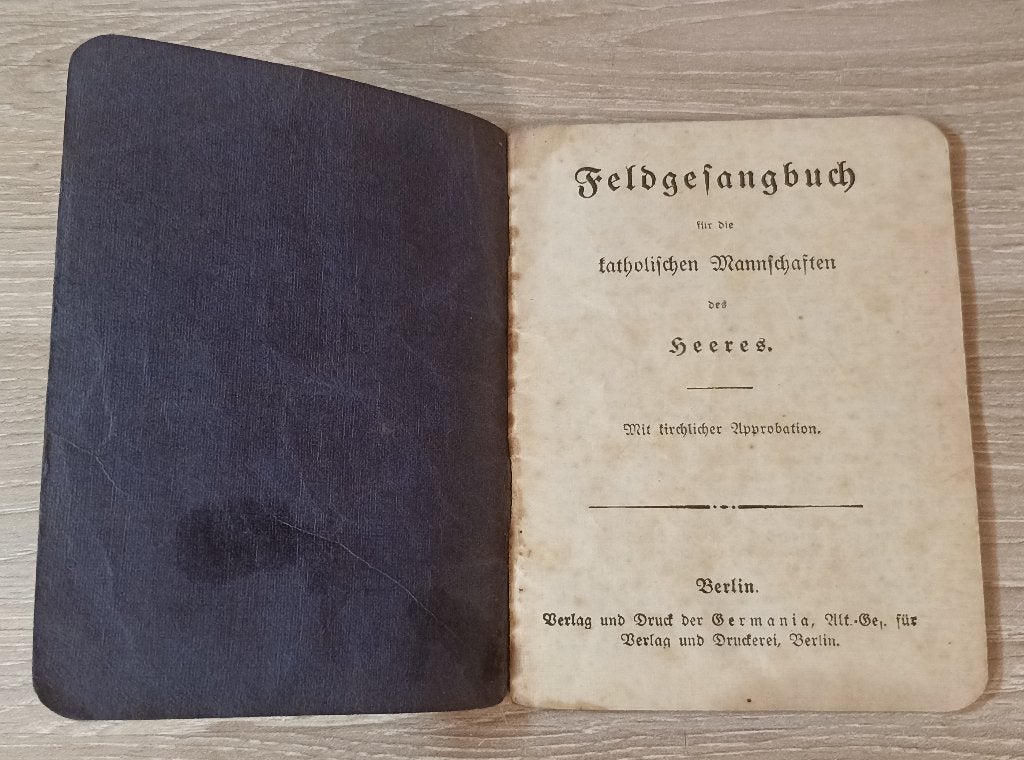 Livret de chants et de prières militaire Allemand ww1-ww2, Envoi, Armée de terre, Livre ou Revue