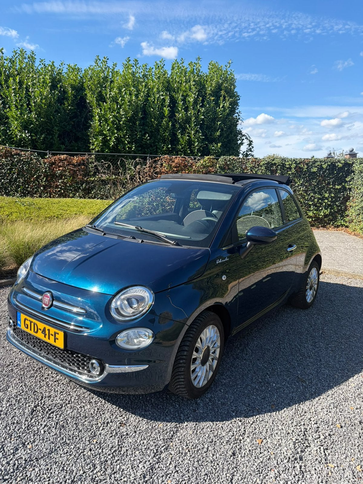 Fiat 500C Cabrio DolceVita Hybrid Full option!!, Auto's, Euro 6, Cabriolet, Android Auto, Onderhoudsboekje