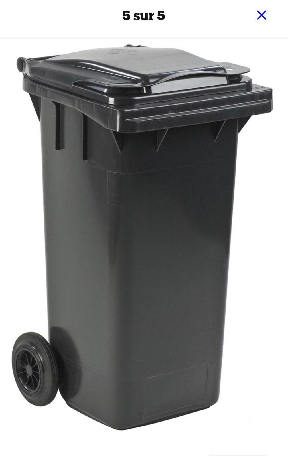 Conteneur Noir 120L, Enlèvement, Comme neuf