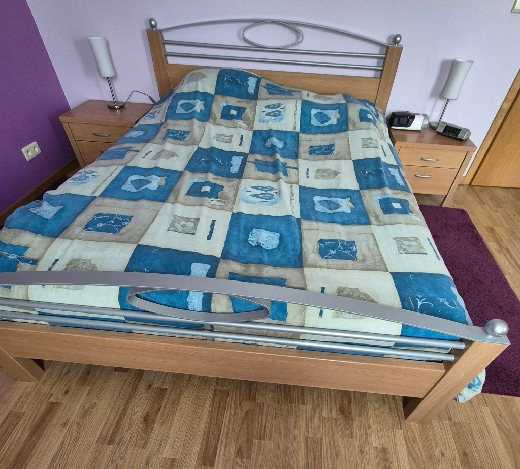 Chambre à coucher complète, Maison & Meubles, Enlèvement, Comme neuf, Deux personnes, Contemporain