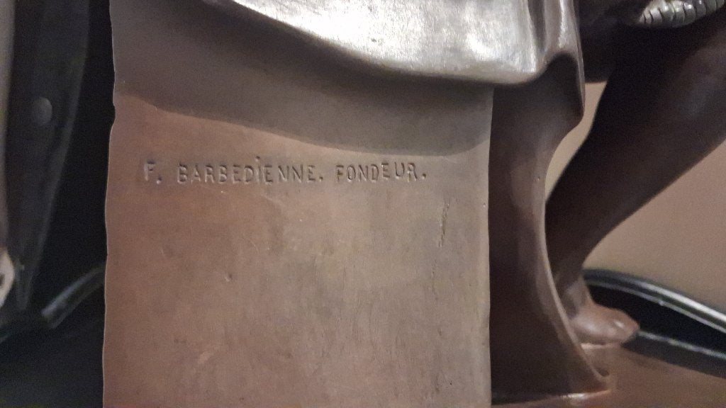 Bronze barbedienne colas laurent de medicis, Statue, Enlèvement ou Envoi, Homme, Patiné