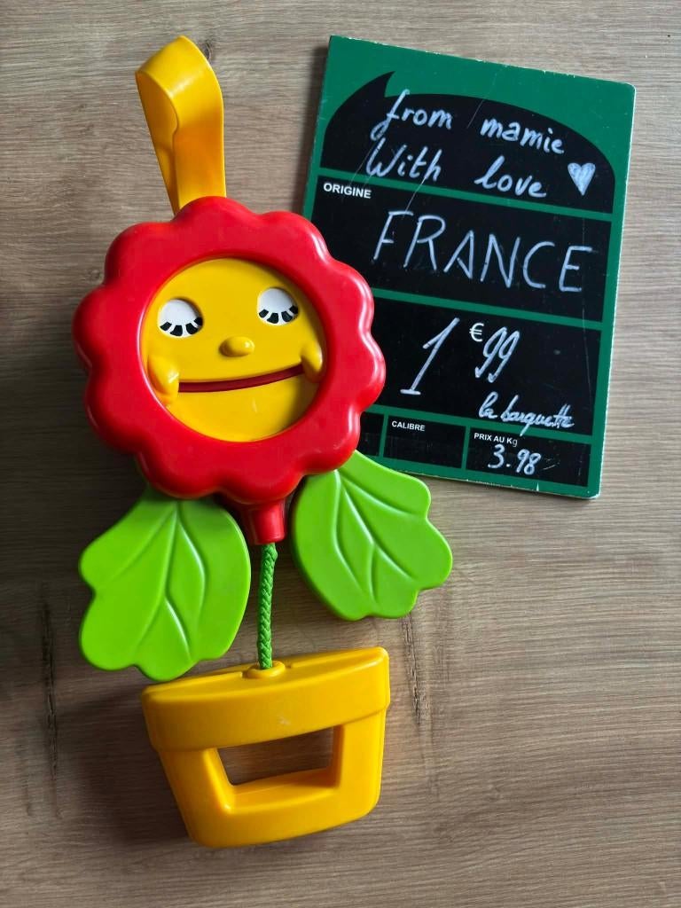 jouet vintage hochet fleur Dozy Daisy Matchbox 1983, Enlèvement ou Envoi, Utilisé, Hochet