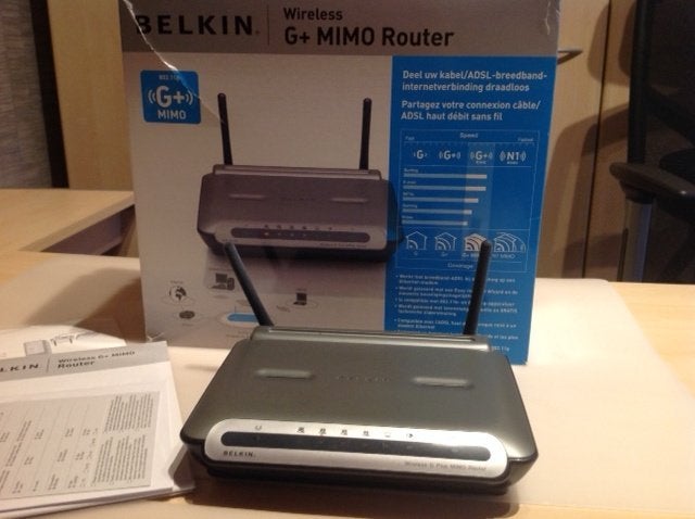 Belkin Wireless G+Mimo Router, Enlèvement, Utilisé, Routeur