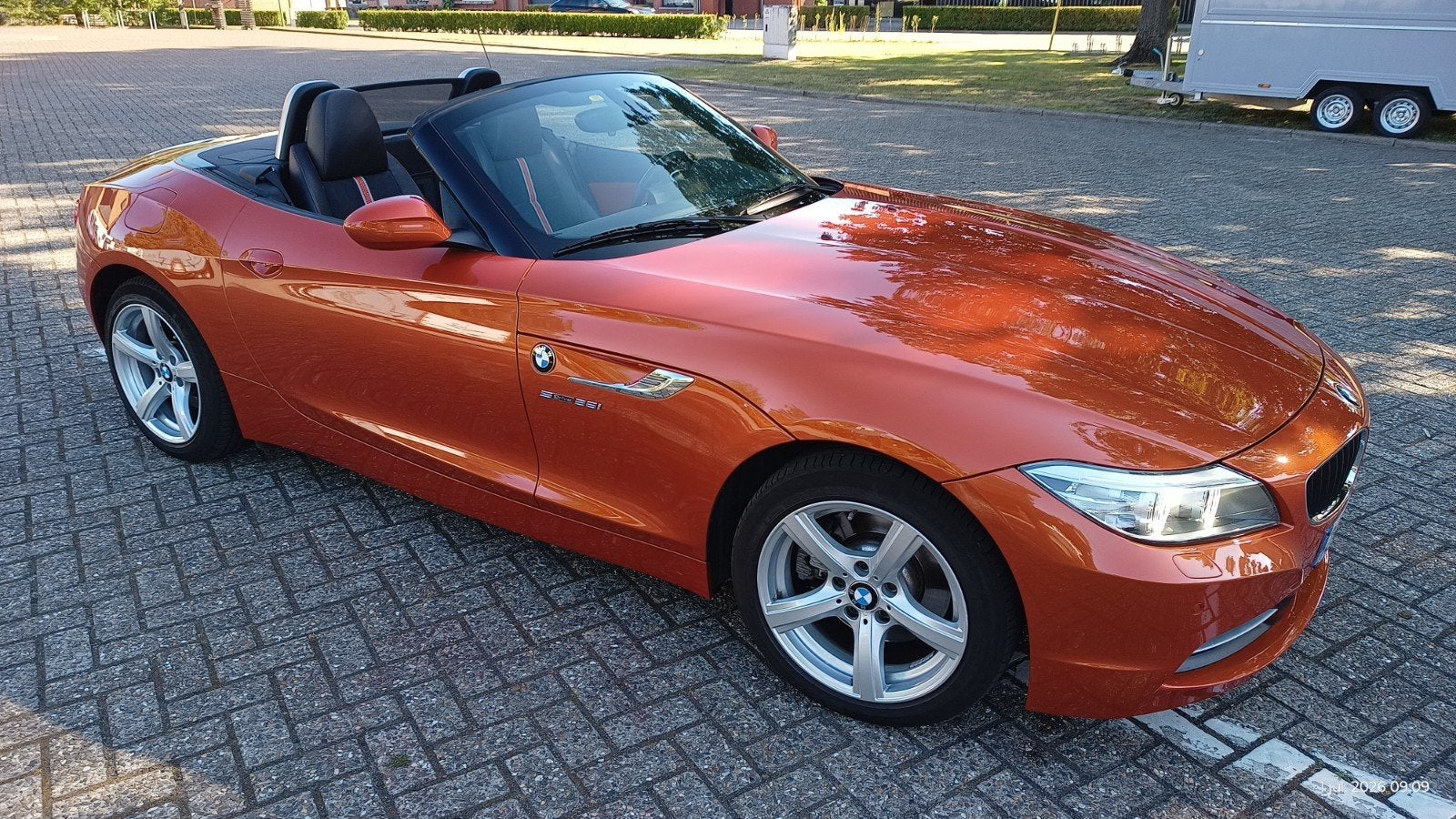 BMW Z4 Valencia Orange 245PK!, Auto's, Automaat, 4 cilinders, Cabriolet, Alcantara