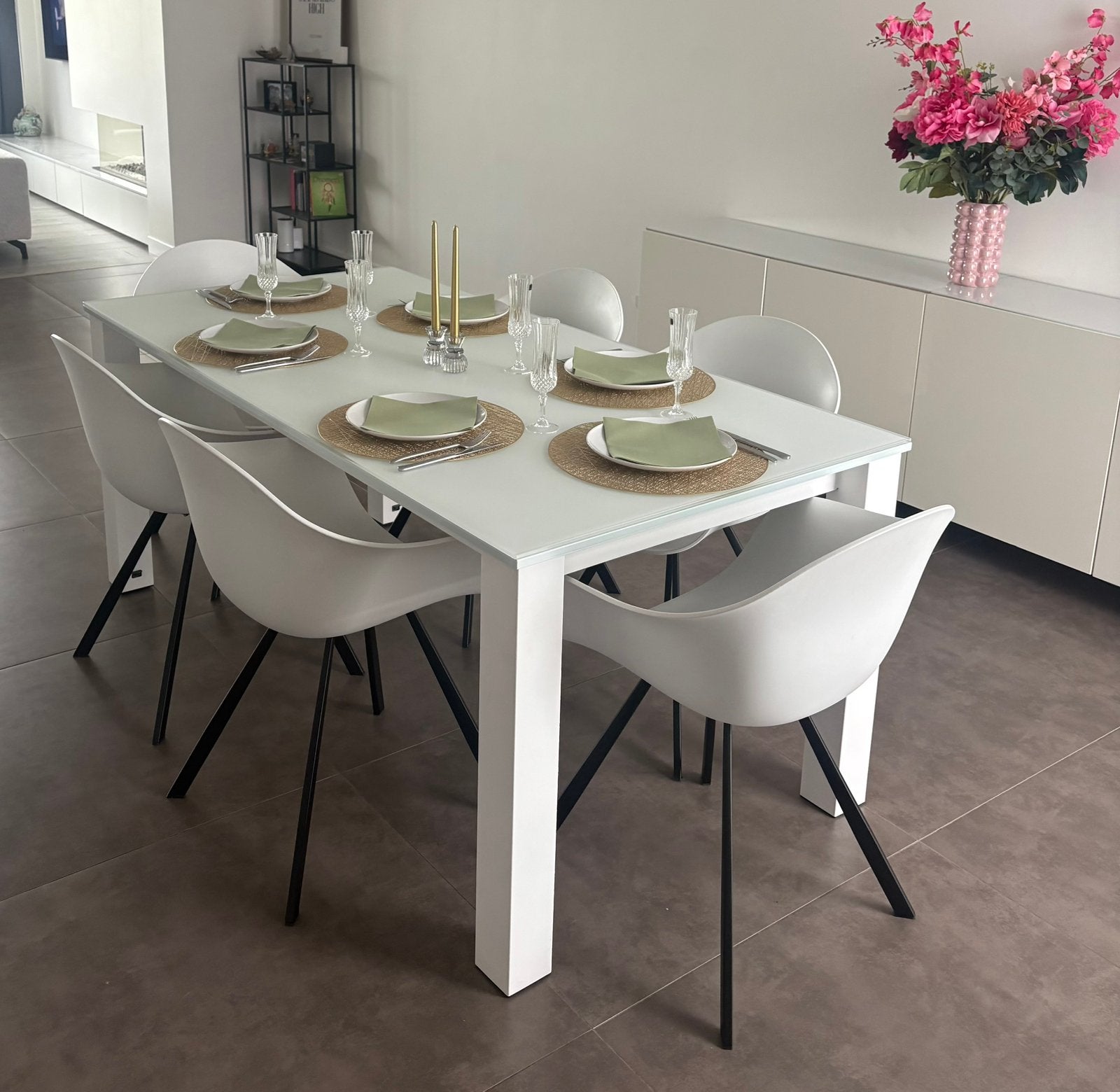 Tafel, Huis en Inrichting, Tafels | Eettafels, Gebruikt, 50 tot 100 cm, 200 cm of meer, Vijf personen of meer, Rechthoekig, Overige materialen