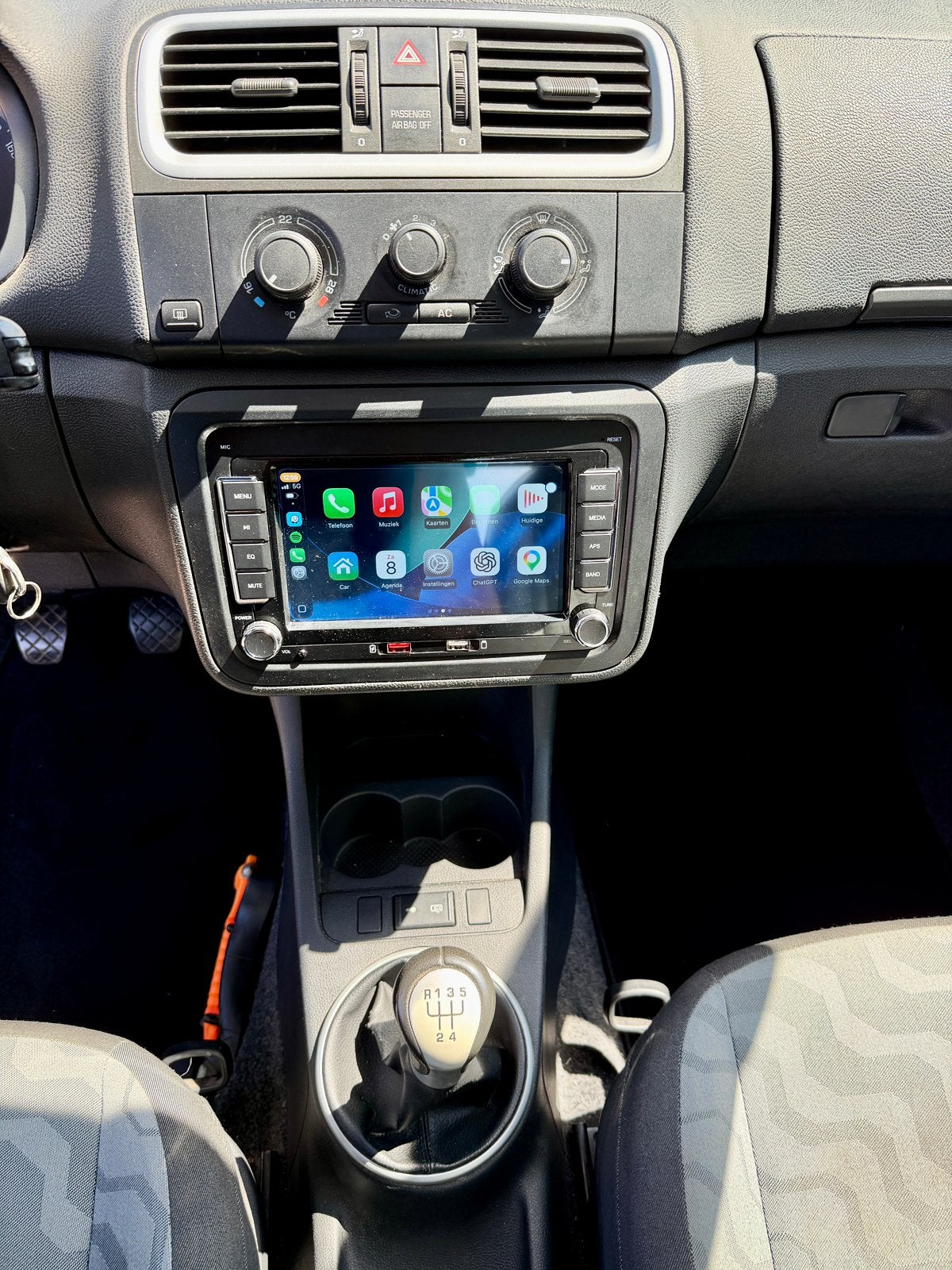 Skoda Fabia 1.2 – CarPlay/Android – Airco – Cruise Control, Auto's, Stof, Zwart, 5 deurs, Particulier