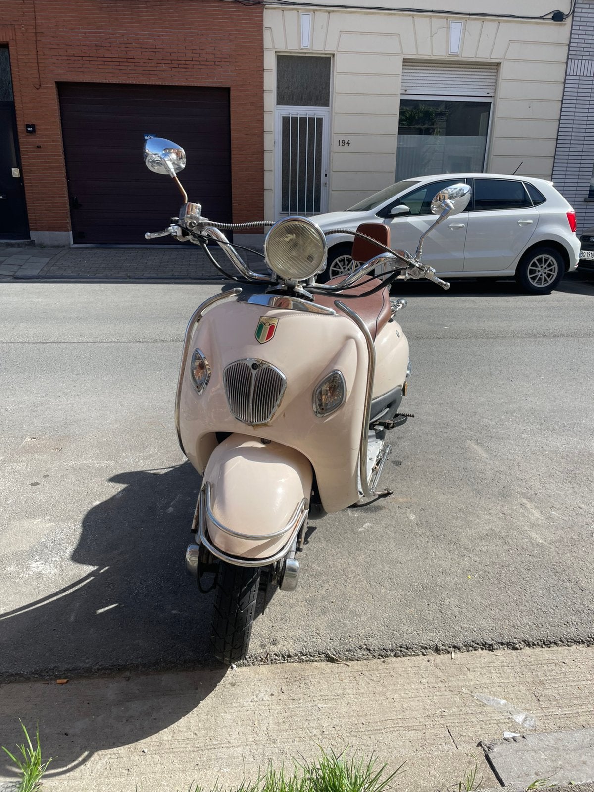 Grande Retro brommer (geen rijbewijs nodig), Fietsen en Brommers, Scooters | Overige merken, Ophalen, Gebruikt, Klasse A (25 km/u)