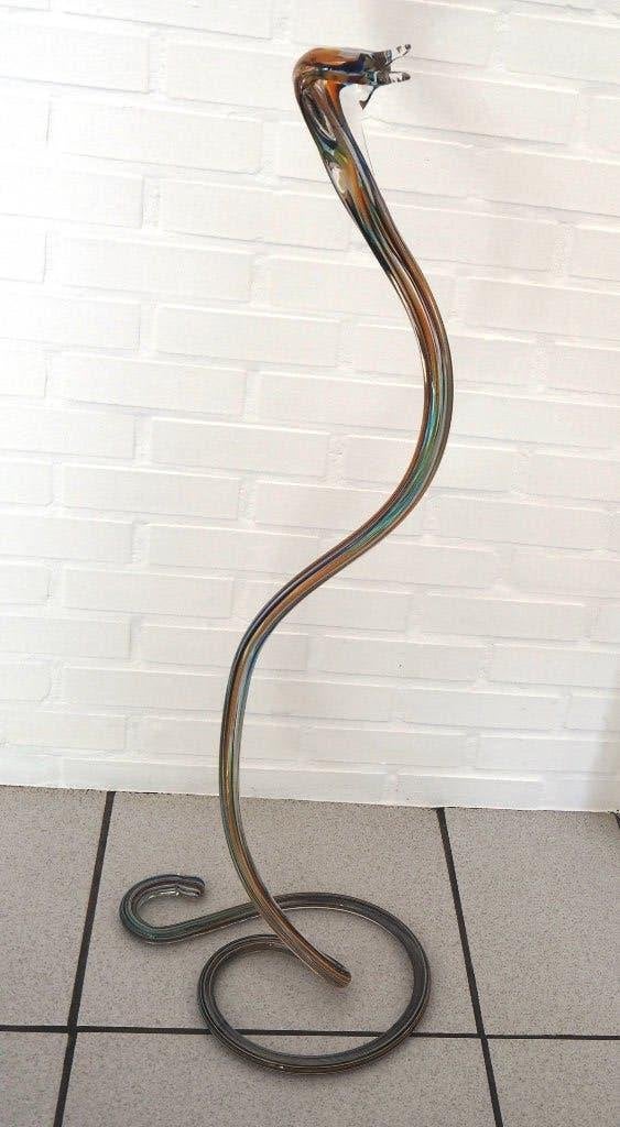 Grote slang Cobra van geblazen glas, Ophalen