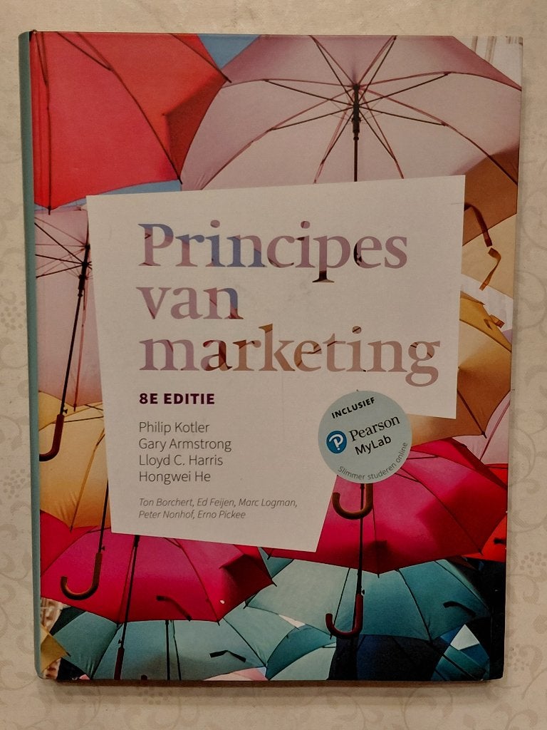 Principes van marketing (8e editie), Boeken, Ophalen of Verzenden, Gelezen, Hogeschool, Pearson