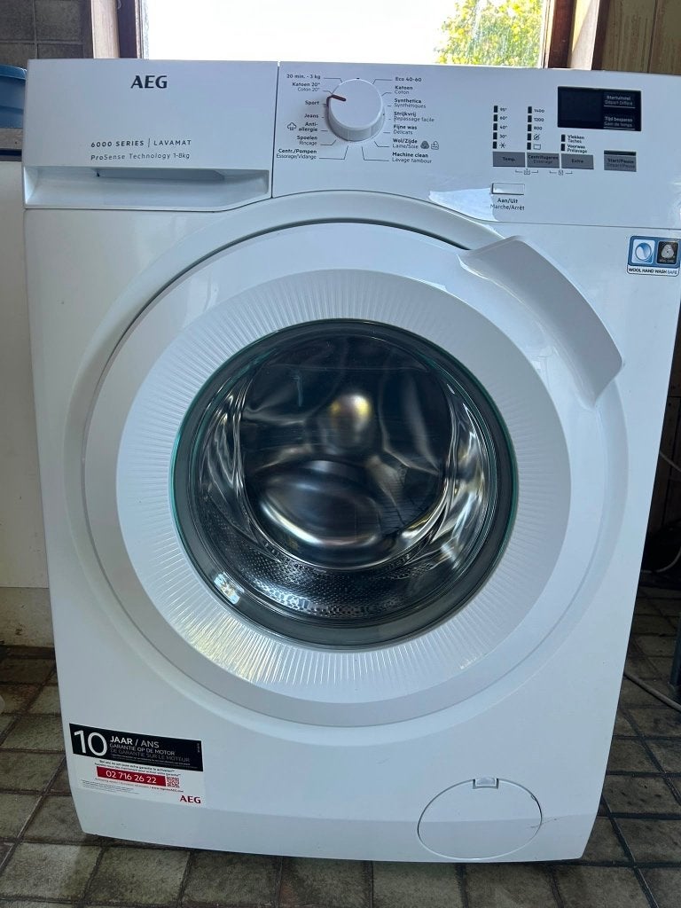 Machine à laver AEG lavamat 8 kg, Electroménager, Lave-linge, 1200 à 1600 tours, 6 à 8 kg, Classe énergétique A ou plus économe